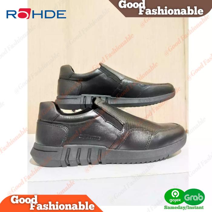 Sepatu ROHDE Sepatu Casual Semi Formal Pria Bahan Kulit Asli 100%