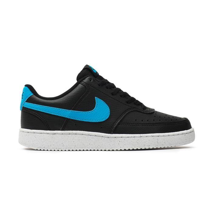 NIKE COURT VISION LOW BLACK LASER BLUE ORIGINAL RESMI