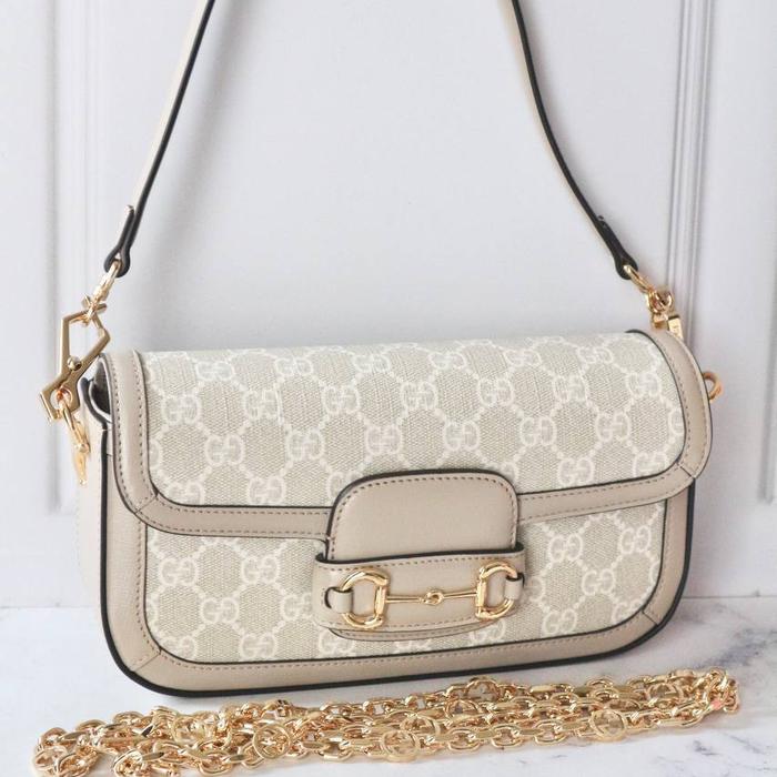 bag GC tas horsebit 1955 shoulder bag beige - white