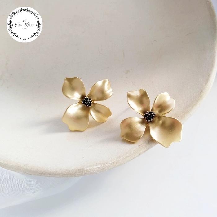 WANMOMO - Sundrop Earring (925silver) - Anting bentuk bunga Sundrop