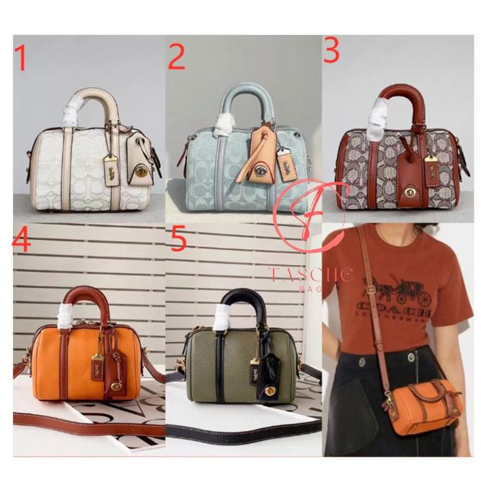 Shoulderbag Ruby Satchel 18 In Signature Textile Jacquard CA115 CA116