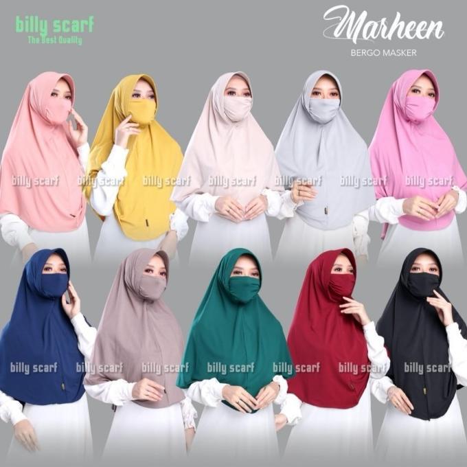 Hijab masker kerudung cadar syari bergo niqab jersey Billy Scarf