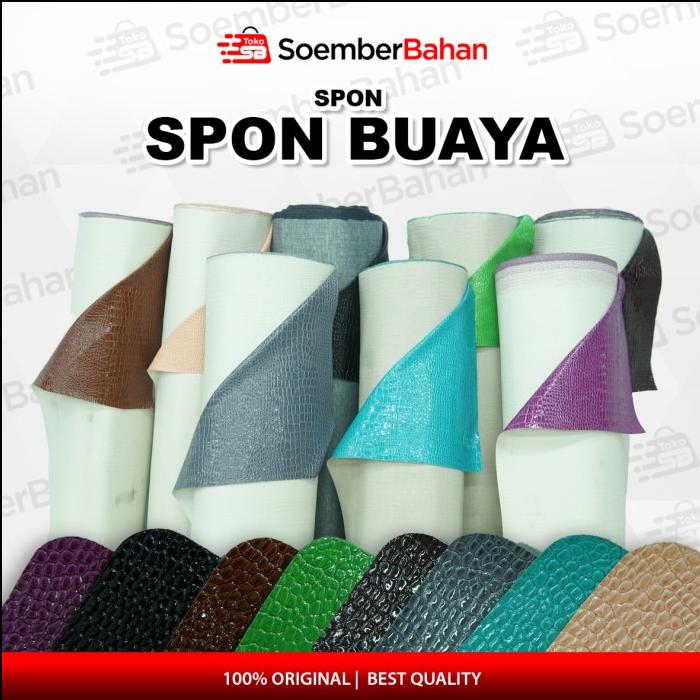 SPON BUAYA-BAHAN KAIN/ KULIT SINTETIS ( PER METER )