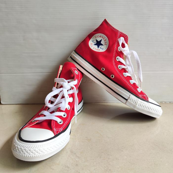 Converse All Star Hi Red M9621C BNIB sneakers cewek ori canvas size 37 sepatu kanvas original authen