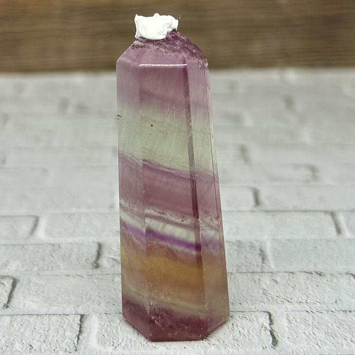 Batu crystal mini tower fluorite ungu hijau orange natural