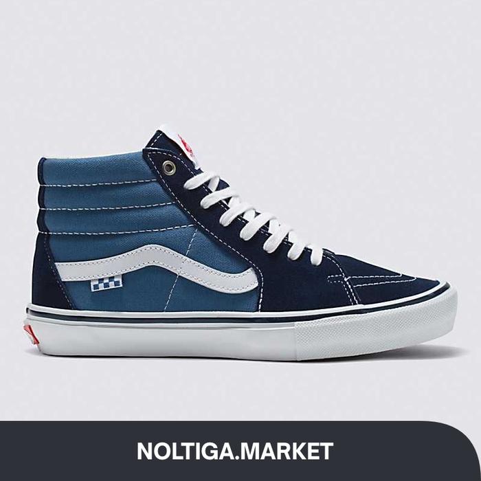 Vans Skate Sk8Hi Navy True White Original Resmi