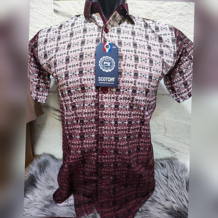 Kemeja Batik Pria Scotch