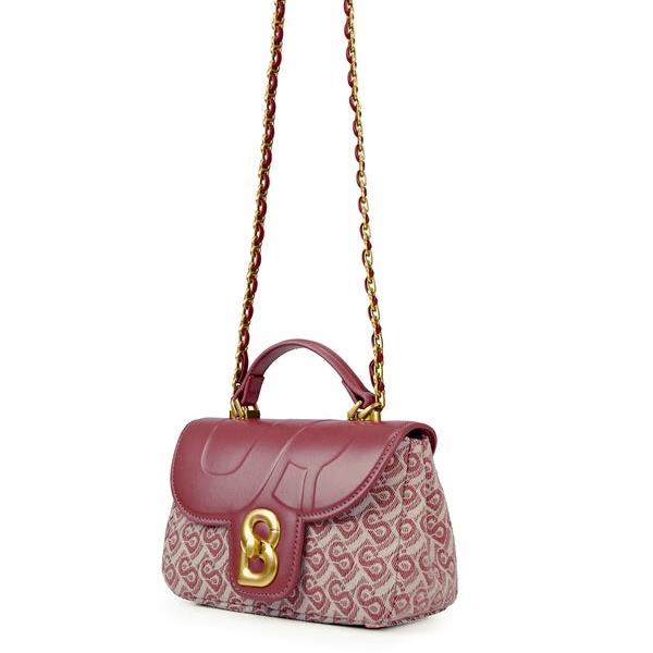 Tas Wanita BUTTONSCARVES Alma Bimu Jacquard Bag Small - Redwood