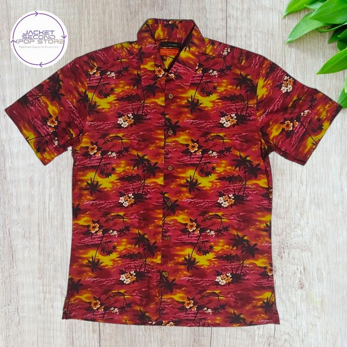 Kemeja Hawai Casual Second Branded Shirt Studio Tokyo M a1
