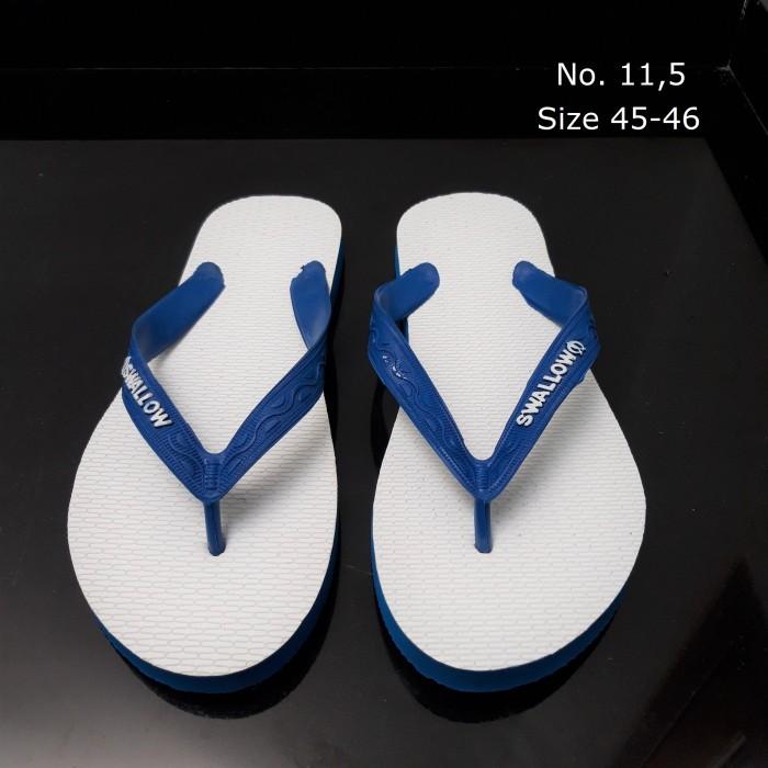 Sandal Jepit Swallow No 11,5 | Swalow Biru Besar Jumbo size 45-46