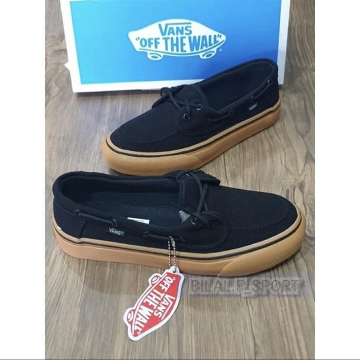 Sepatu Vans Zapato Black Gum Waflle DT Premium Made Vietnam