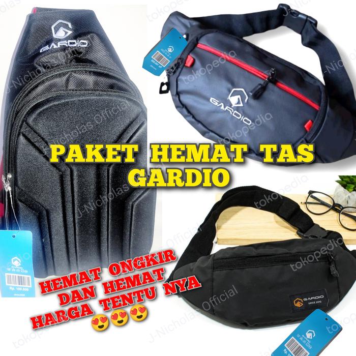 PAKET HEMAT TAS GARDIO ORIGINAL/waistbag gardio/tas selempang Gardio