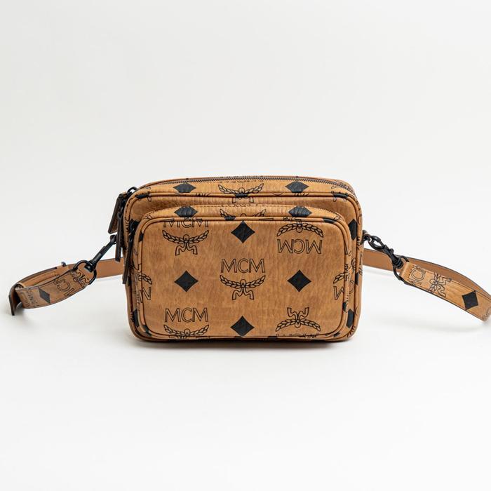 MCM Small Aren Maxi Visetos Crossbody Bags