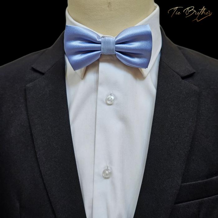 dasi kupu bowtie dasi pita pria dewasa/ anak blue biru muda dusty blue