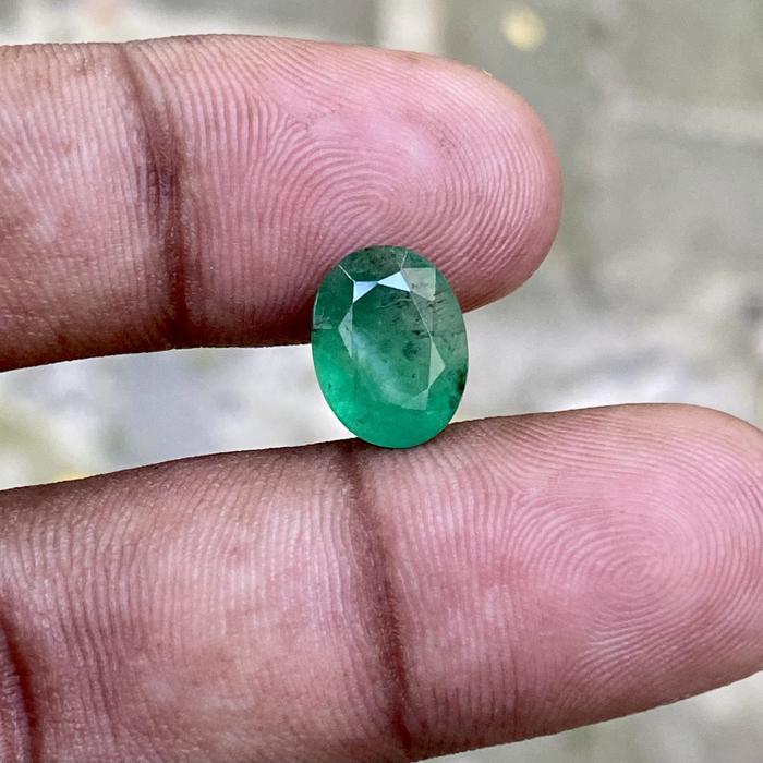 Batu Zamrud Colombia Natural zambian emerald Jamrud Brazil Dim11.5x9x6