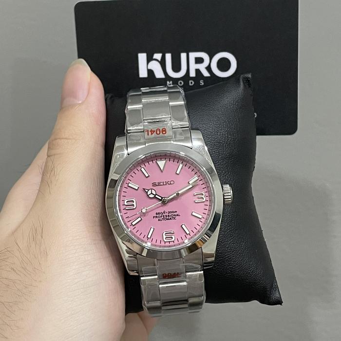 Seiko mod Explorer Pink 36 mm explorer datejust mod - Automatic