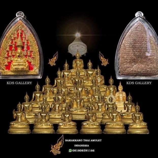 Amulet 28 Buddha (Cokelat Hitam )- Luangpo Charoen Thanyuto.