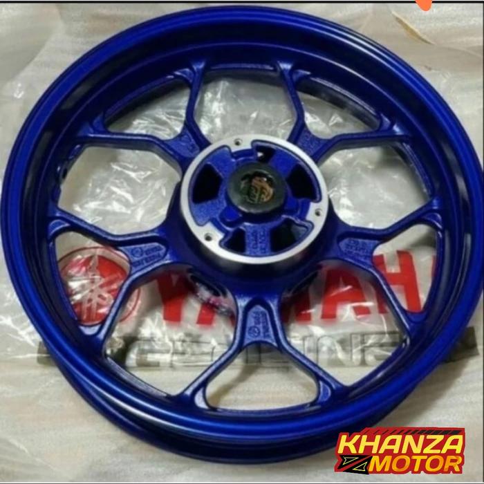 CAST WHEEL, FRONT/VELG DEPAN AL NEW R25 ABS 2019 ORIGINAL YAMAHA biru