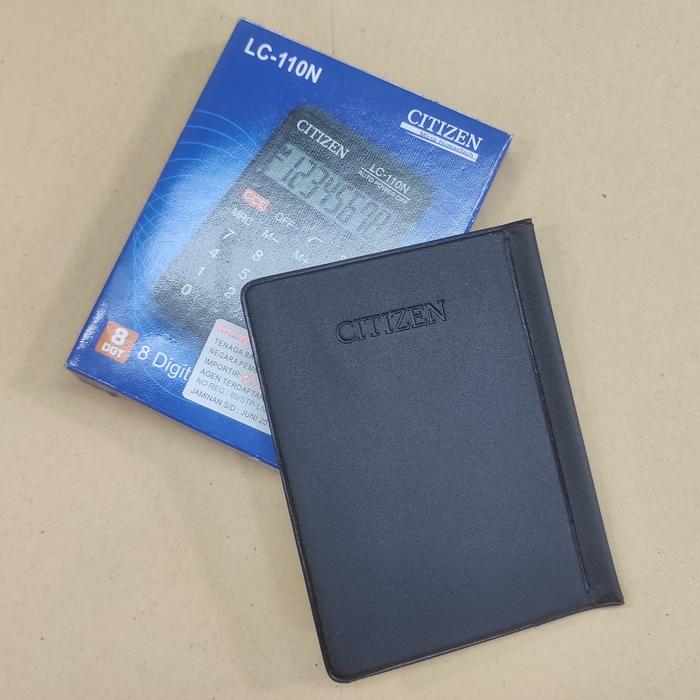 Dompet Kulit Kalkulator Saku Citizen LC 110 Original