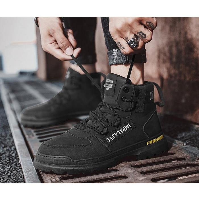 Sepatu Boot Pria Terbaru Spatu Cowok Import ala Korea Boots Fashion