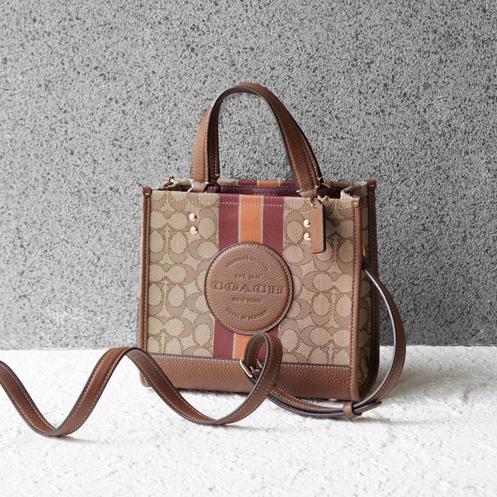 C O A C H dempsey tote 22 jacquard  22x10x19 cm