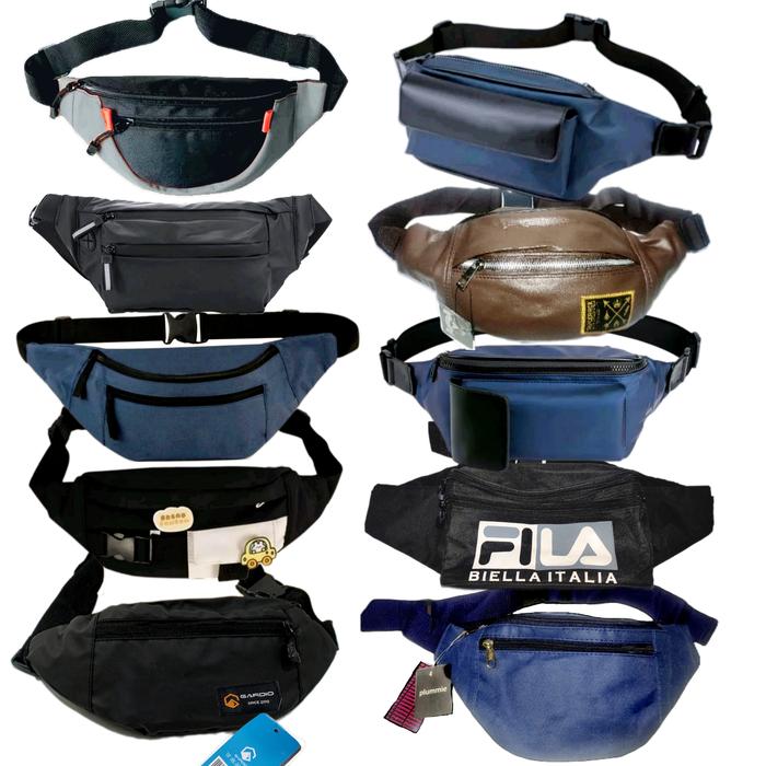 PAKET USAHA TAS selempang / WAIST BAG PRIA DAN WANITA isi 10 JN1212