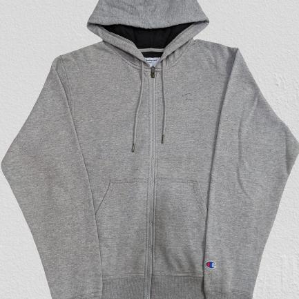 Jaket zip hoodie Champion Small Logo Original not Dickies Adidas Nike New Balance Ellesse Thrasher