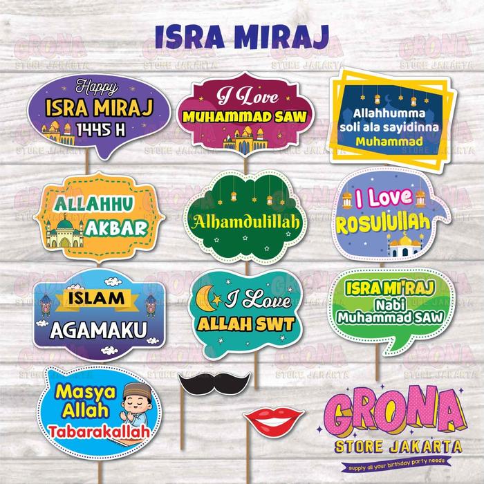 Photobooth Isra Miraj / Acc Photo Props isra miraj / Aksesoris foto