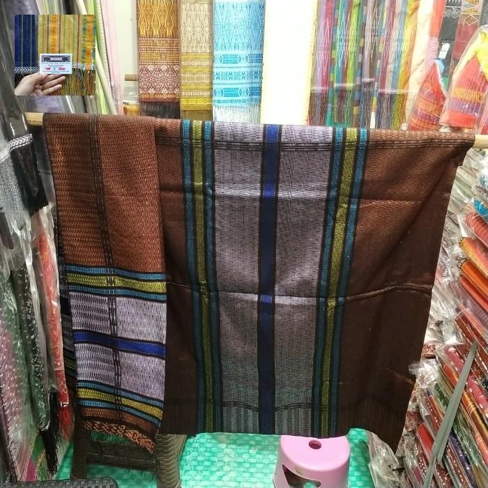 Songket Tarutung Tumtuman Iccor Motor Coklat Tua