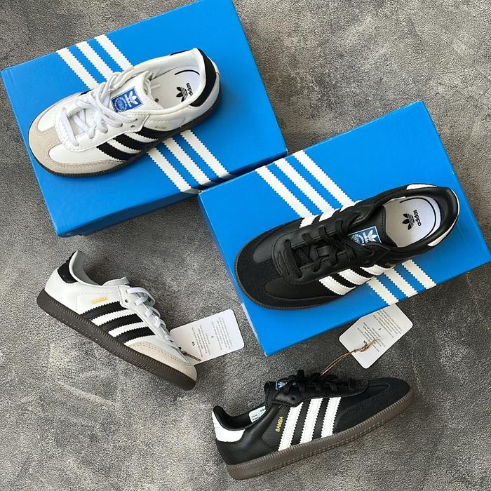 Adidas samba og white gum kids toddler original resmi