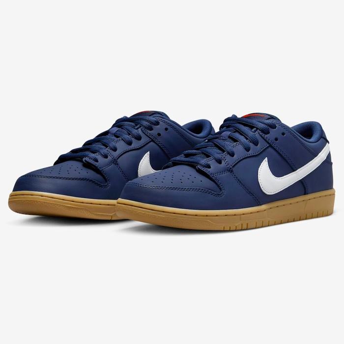 Nike SB Dunk Low Navy Blue Gum White Original