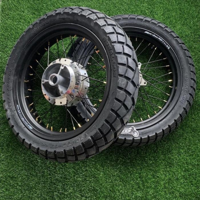 Velg Jari Jari + Ban Swallow Enduro XSR 155