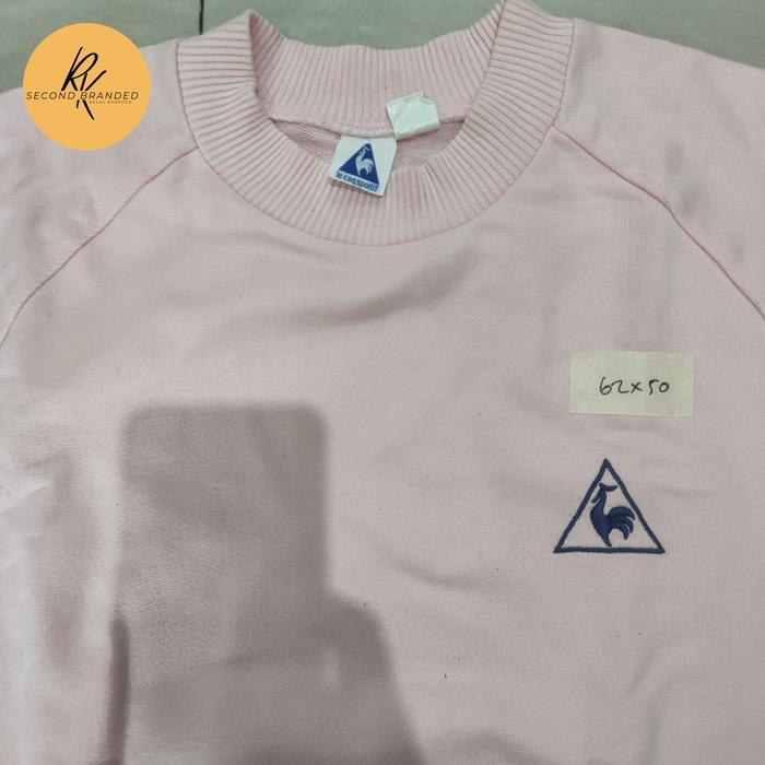 jaket crewneck lecoq pink
