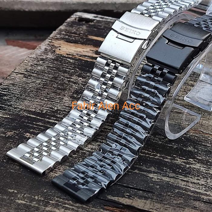 TALI JAM STRAP RANTAI SEIKO LURUS 20MM 22MM STAINLESS STEEL SEIKO
