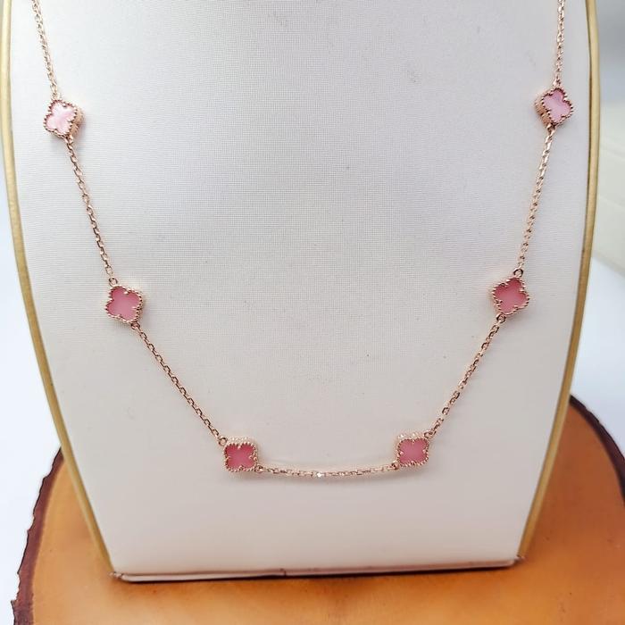 KALUNG FASHION EMAS ITALY 75% VC PINK