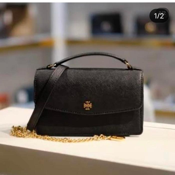Emerson Mini Top Handle Crossbody  Black