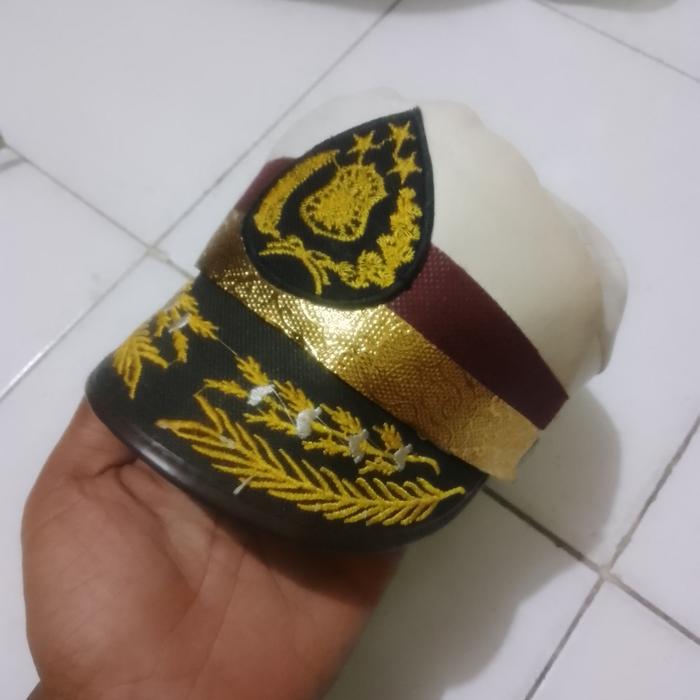 topi cosplay polwan anak anak second