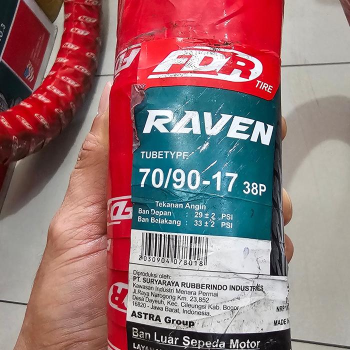 ban luar motor fdr 70/90-17 raven