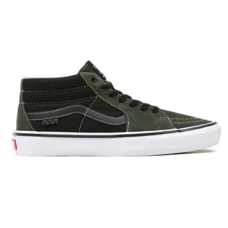 VANS SKATE SK8 MID GROSSO - DARK GREEN BLACK