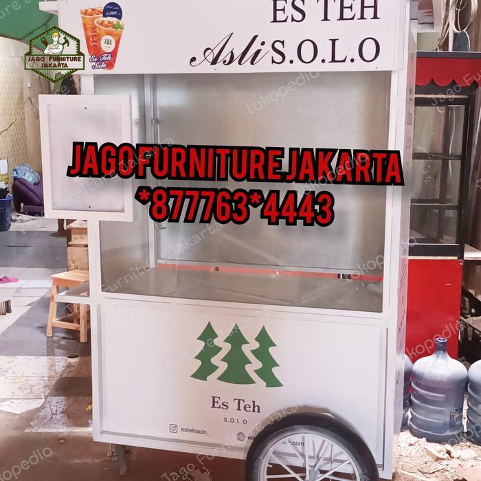 gerobak es teh solo, es jeruk, es dawet Besi Kitchenware