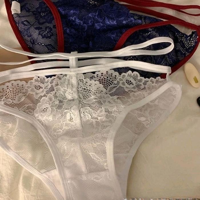 Celana Dalam Wanita Gstring Renda Tali Satu Premium Import