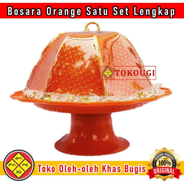 Bosara Satu Set Khas Bugis Makassar Lengkap Warna Orange