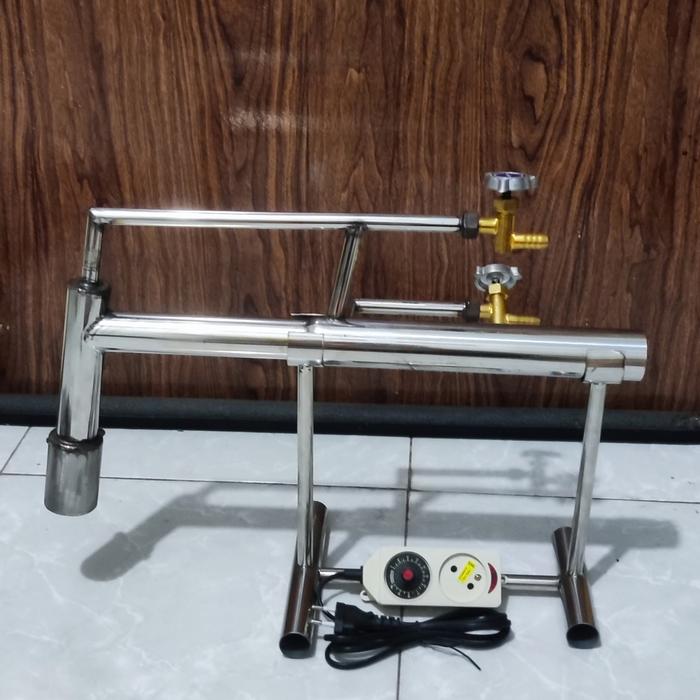jet burner.supernova 2 kran 2 spuyer. alat bakar emas + pangkon n dimmer. pipa ujung uk 1inc ss 316