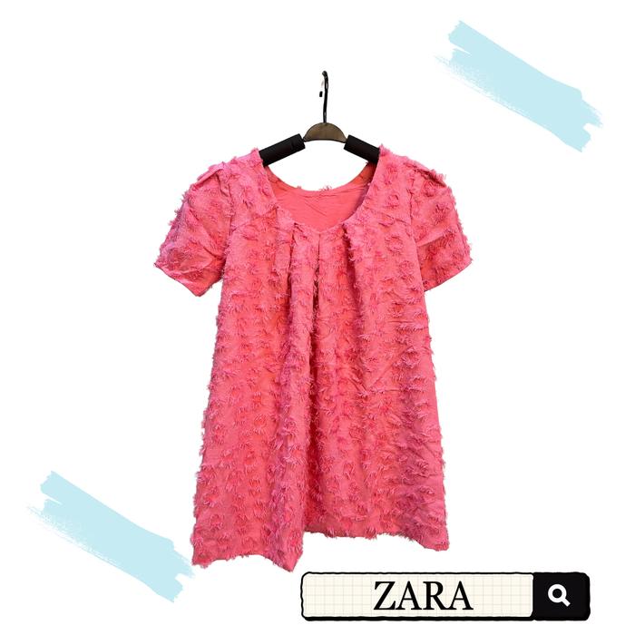 Zara Girls Puff Sleeves Dress