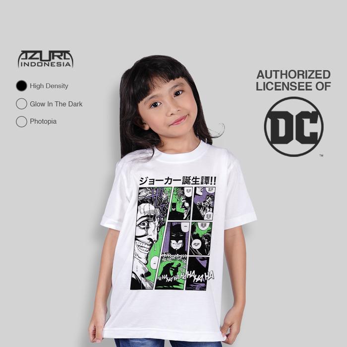 Azura Tshirt DC Comics Original Joker Birthday Comic Story Putih Anak