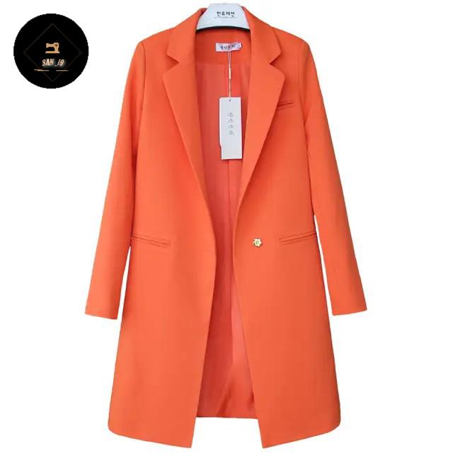 Long Coat Wanita / Long Coat Panjang / Long Blazer Coat Cewe