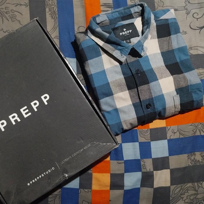 Prepp Studio Flannel Ultimate Dark Cyan Size S
