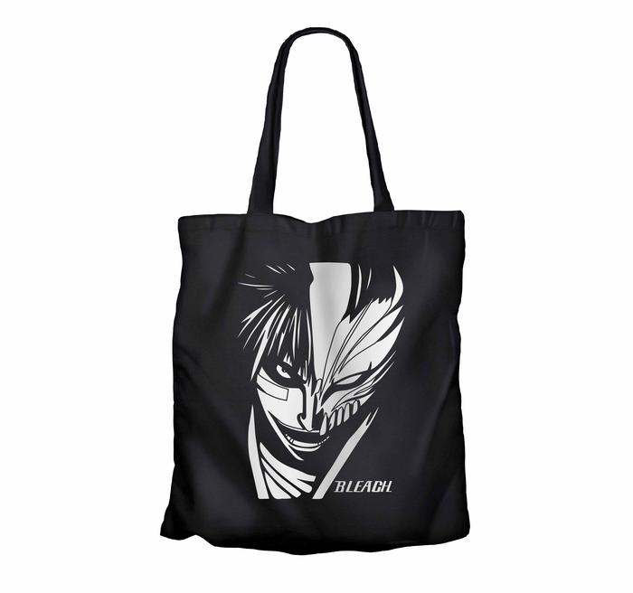 Tote bag anime KUROSAKI ICHIGO MASK - BLEACH 100% canvas