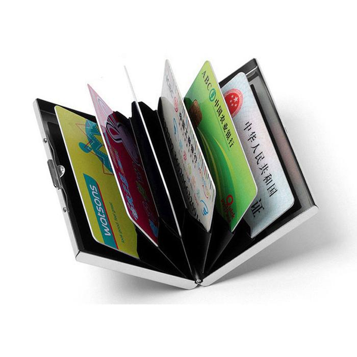 dompet  Kartu Slim ktp sim Aluminium 6 Slot - FMB-78