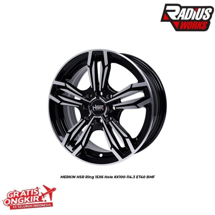 Velg Mobil Brio Jazz Ignis Ayla Sigra HSR Merkin R15 Lebar 6 Offset 40